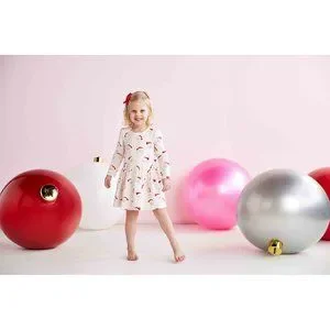 Mud Pie | Dresses | Mud Pie Little Girls Holiday Christmas Pink Vintage Santa  Dress | Poshmark